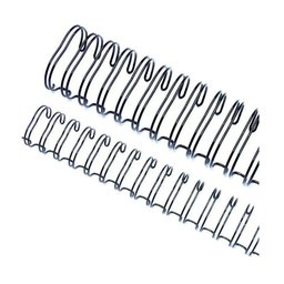 Wire-o Garra Duplo 1/2 100 Folha Carta 3x1 Preto 100 Unidade - 1