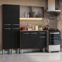 Ver imagem 1 de Armário de Cozinha Compacta 169cm Rustic/Preto Emilly Madesa 10