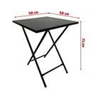 Ver imagem 3 de Mesa Dobrável de Bar Aço Ferro Restaurante Antiferrugem