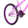 Bicicleta Aro 24 Alumínio Colorido Cor Rosa e Violeta - 6