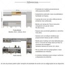 Ver imagem 3 de Cozinha Modulada Completa 357cm 6 Peças com Balcão para Cooktop Veneza Multimóveis MP2275