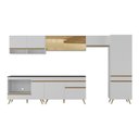 Ver imagem 6 de Cozinha Modulada Completa 357cm 6 Peças com Balcão para Cooktop Veneza Multimóveis MP2275