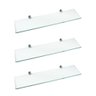 Kit 3 Prateleiras De Vidro 40X10 cm - Sanit - 1