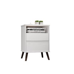 Mesa Cabeceira Paris Branco - Borsari - 1