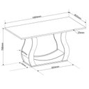 Ver imagem 3 de Conjunto Sala de Jantar 6 Lugares Retangular Haley Bege/Mel/Blonde