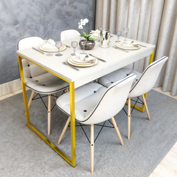 Mesa Jantar Apartamento Industrial 100% Mdf Compacta 100x60 - 2
