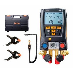 Manifold Digital 4 Vias Vacuômetro Com Maleta Testo 557 - 6 Manifold Digital 4 Vias Vacuômetro Com Maleta Testo 557 - 6