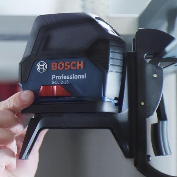 Nivel Laser Bosch Gcl215 15M + Nível Prumo Esquadro E Acess - 4