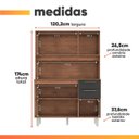 Ver imagem 4 de Armário de Cozinha Completa 6 Portas 2 Gavetas 1,20m Star