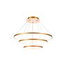Lustre Pendente Moderno Dourado Anéis Led 3000k - 1