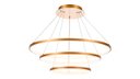 Ver imagem 1 de Lustre Pendente Moderno Dourado Anéis Led 3000k