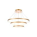 Ver imagem 1 de Lustre Pendente Moderno Dourado Anéis Led 3000k