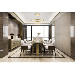 Lustre Pendente Moderno Dourado Anéis Led 3000k - 3