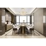Lustre Pendente Moderno Dourado Anéis Led 3000k - 3