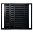 Ver imagem 1 de Janela Veneziana 3 Folhas Móveis Alumínio Preto Linha 25:120 x 150