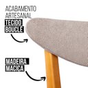 Ver imagem 3 de Cadeira de Jantar Floripa Madeira Maciça Estofada Imbuia Di Franco