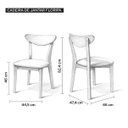 Ver mais imagens de Cadeira de Jantar Floripa Madeira Maciça Estofada Imbuia Di Franco