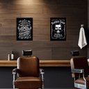 Ver imagem 2 de Kit 2 Placas MDF Barbearia Vintage Retrô Decoração A4 BR16