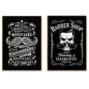 Ver imagem 1 de Kit 2 Placas MDF Barbearia Vintage Retrô Decoração A4 BR16