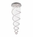 Ver imagem 1 de Lustre Cascata em Cristais Espiral 3,5M 9GU10 Ideal Para Pé Direito Duplo