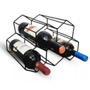Ver imagem 1 de Adega de Mesa Empilhável Colméia para 5 Garrafas em Ferro Metal - Porta Garrafas de Vinho