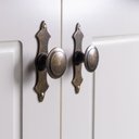 Ver imagem 6 de Estante Alta 2 Portas com Tampo Base e Pés em Madeira Maciça Joy Branco/Off White