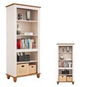 Ver imagem 4 de Estante Alta 2 Portas com Tampo Base e Pés em Madeira Maciça Joy