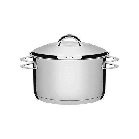 Caçarola Tramontina Solar Funda em Aço Inox Fundo Triplo com Tampa e Alças 24 Cm 6,1 L Tramontina