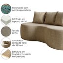 Ver imagem 4 de Sofa 2 Lugares Organico 160 Cm Ibiza Linho Avela Vazzano