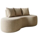 Ver imagem 1 de Sofa 2 Lugares Organico 160 Cm Ibiza Linho Avela Vazzano
