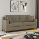 Ver imagem 2 de Sofá 3 Lugares com 2 Almofadas Inclusas Multimóveis Cr45240