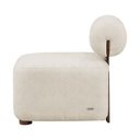 Ver imagem 4 de Poltrona Moderna Livi Bouclê Bege - Vallisa Decor