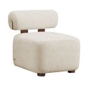 Ver imagem 1 de Poltrona Moderna Livi Bouclê Bege - Vallisa Decor