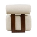 Ver imagem 5 de Poltrona Moderna Livi Bouclê Bege - Vallisa Decor