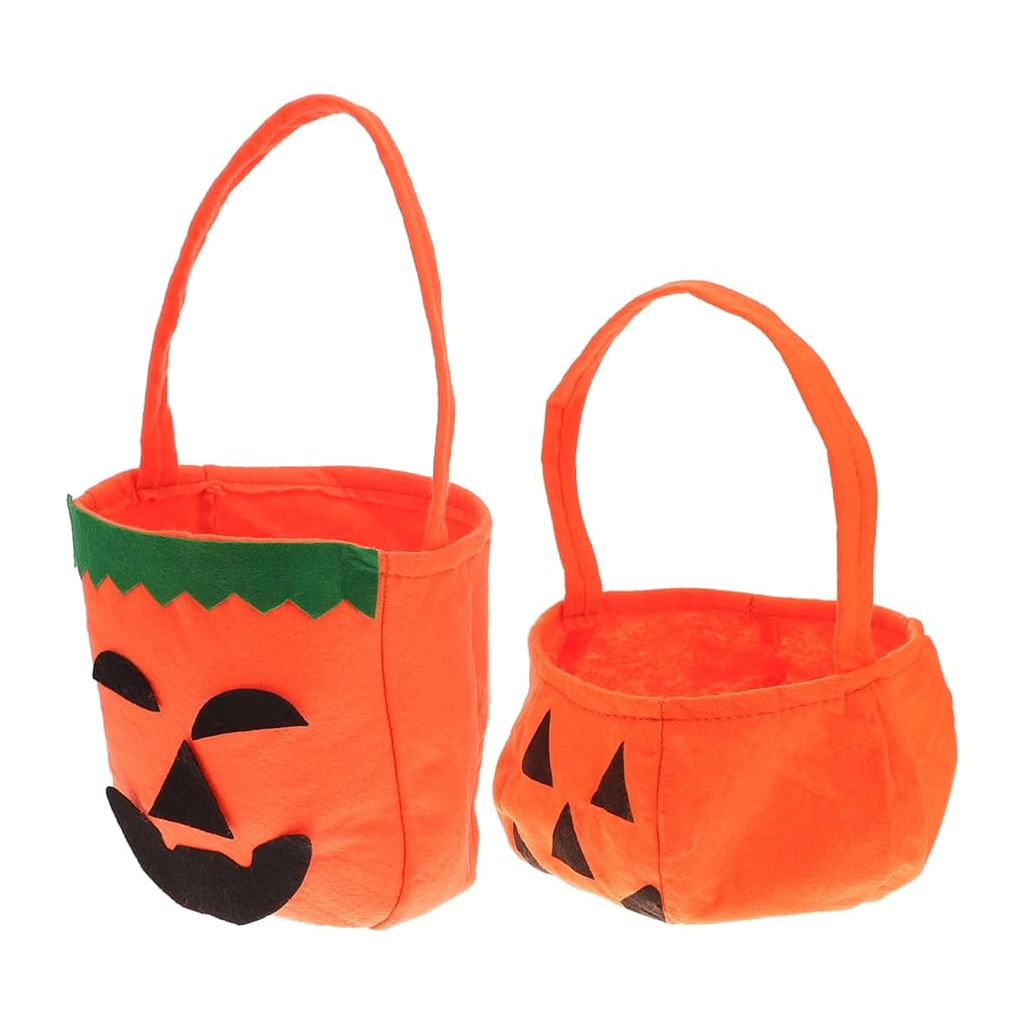 Kit 4 Bolsas de Abóbora de Halloween Mini Sacola de Doces - 5