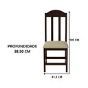 Ver imagem 3 de Conjunto de Jantar Mesa com 8 Cadeiras em Madeira Maciça Repleta