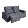 Sofá Camboriú Retrátil e Reclinável Cinza 1,90M - 2
