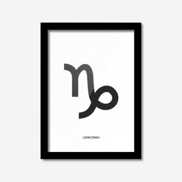 Quadro Decorativo Signo de Capricórnio Los Quadros - 1
