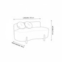 Ver imagem 3 de Sofá Decorativo Curvo Orgânico Living Boucle Preto - Montanaris Decor