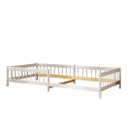 Ver imagem 5 de Cama Solteiro Infantil Montessori Elevada com Estrado Madeira Reforçada Branco Dudy Idimex