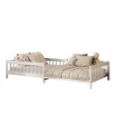 Ver imagem 7 de Cama Solteiro Infantil Montessori Elevada com Estrado Madeira Reforçada Branco Dudy