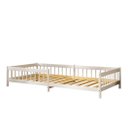 Ver imagem 6 de Cama Solteiro Infantil Montessori Elevada com Estrado Madeira Reforçada Branco Dudy
