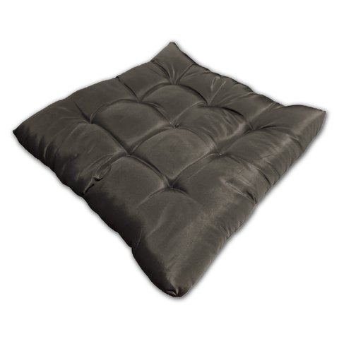 Almofada Futon Assento Decoração 60x60cm Flat Marrom