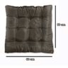 Almofada Futon Assento Decoração 60x60cm Flat Marrom - 6