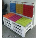 Ver imagem 5 de Almofada Futon Assento Decoração 60x60cm Flat Marrom