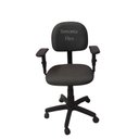 Ver imagem 1 de Cadeira Secretaria com Regulagem de Altura a Gás e Braço Regulagem Tecido Cinza