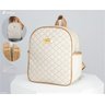 Mochila Pérola Corino Bege Mappyng - 2