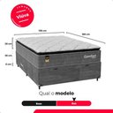 Ver imagem 4 de Cama Box Baú Casal Colchão Comfort Class Pillow Top 138x188 Cinza/suede Cinza