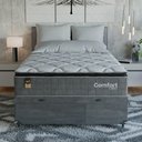 Ver mais imagens de Cama Box Baú Casal Colchão Comfort Class Pillow Top 138x188 Cinza/suede Cinza