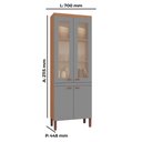 Ver imagem 2 de Paneleiro Cozinha Jéssica New 100% Mdf Tuboarte 4 Portas